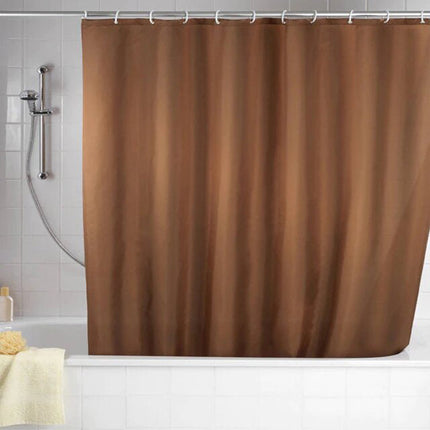 Cortina de ducha color beige chocolate
