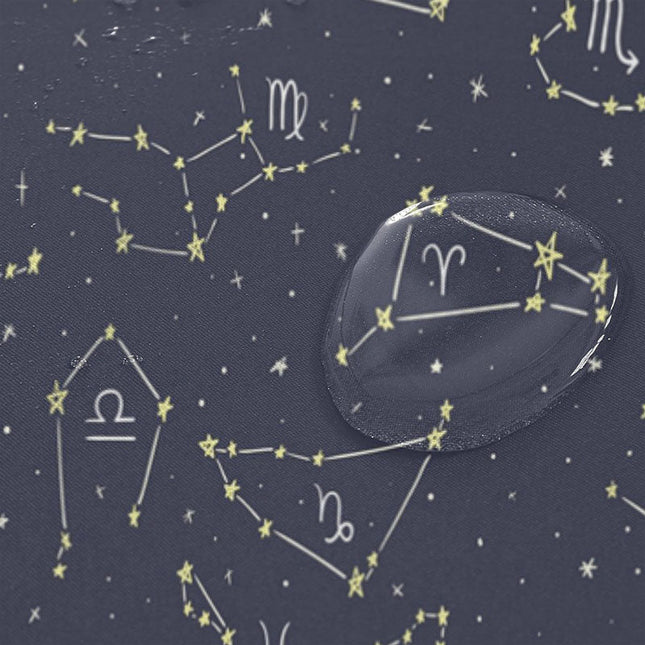 Cortina Ducha Signos del Zodiaco Estrellas