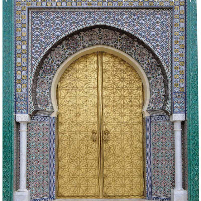 Cortina de ducha de estilo marroquí