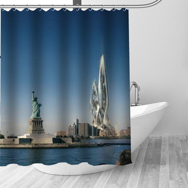 Cortina de ducha paisaje de Nueva York