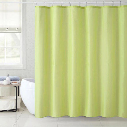 Cortina de ducha de baño verde anís