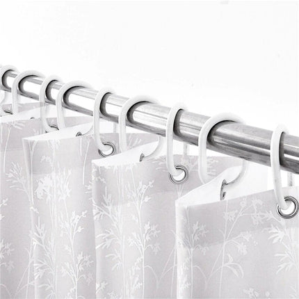 Cortina de ducha jacquard floral con ojales