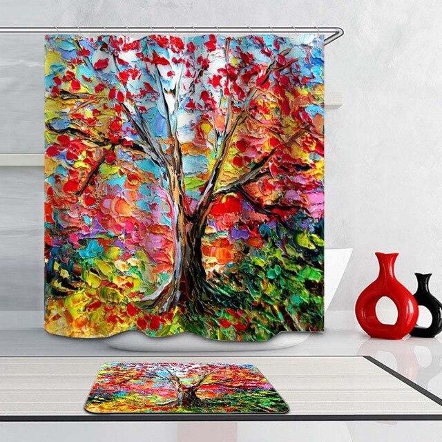 Cortina de ducha árbol de la vida