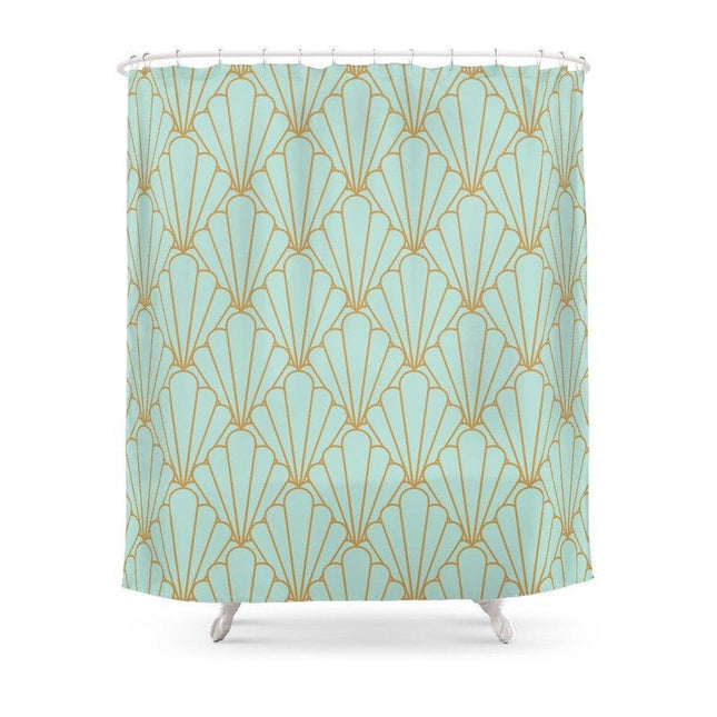 Cortina de ducha estilo Art Decó