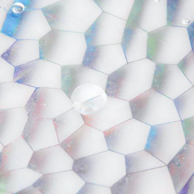 Cortina de baño lastrada efecto 3D