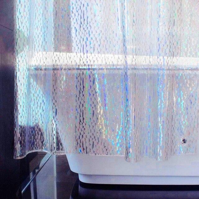 Cortina de baño lastrada efecto 3D