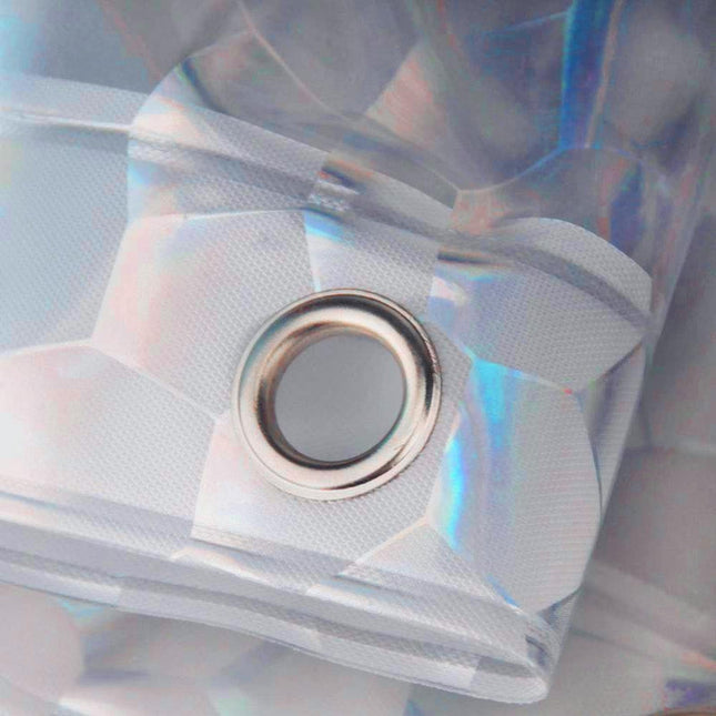 Cortina de baño lastrada efecto 3D