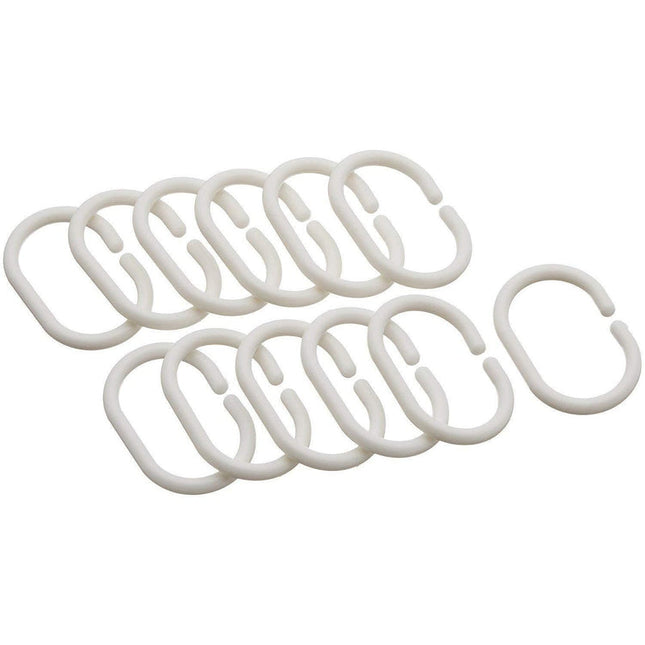 Cortina de ducha rayas beige blanco