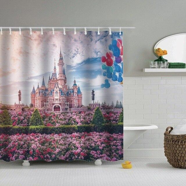 Cortina Ducha Castillo de Cuento Hadas