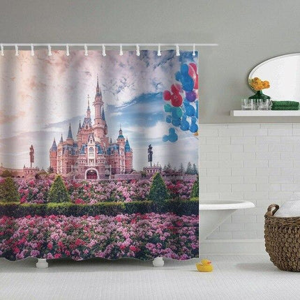 Cortina Ducha Castillo de Cuento Hadas