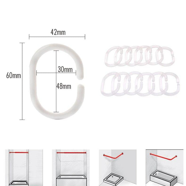 Cortina Ducha Halloween Murciélagos Luna Llena