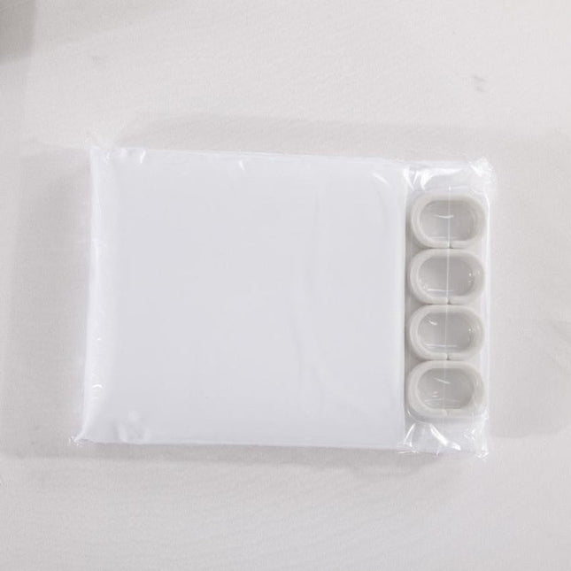 Cortina de ducha de tela extralarga