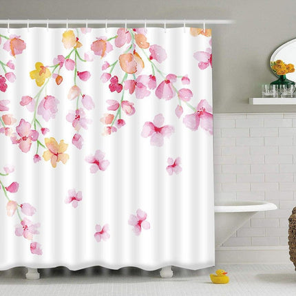 Cortina Ducha Flor de Cerezo Japonés