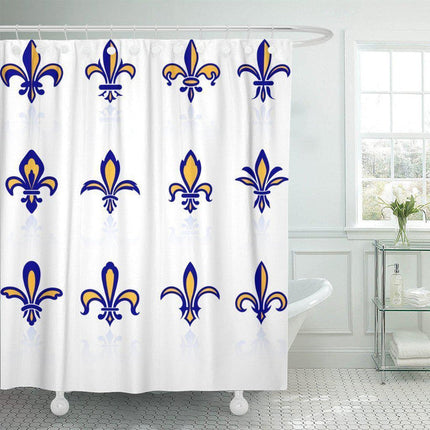 Cortina de Ducha Clásica Flor de Lis
