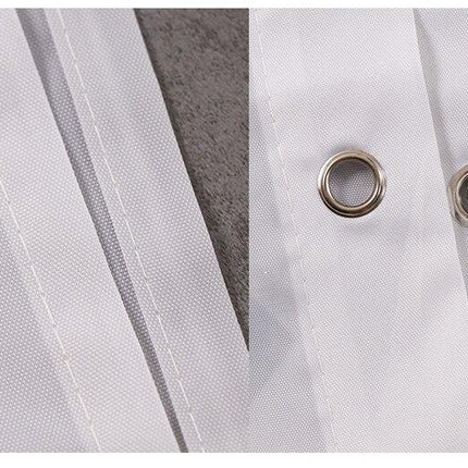 Cortina de ducha gris y amarillo