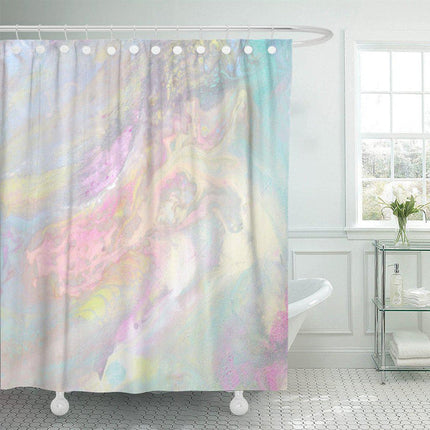 Cortina de ducha diseño holográfico abstracto