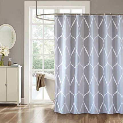 Cortina de ducha con diseño geométrico