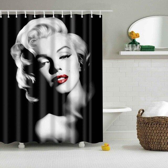 Cortina de ducha retrato Marilyn Monroe