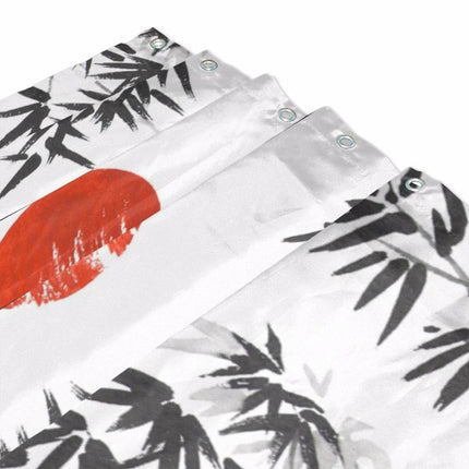 Cortina de ducha de estilo japonés