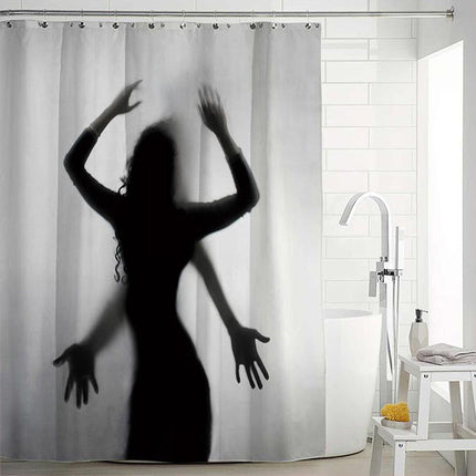 Cortina de Ducha Sombra Silueta Mujer