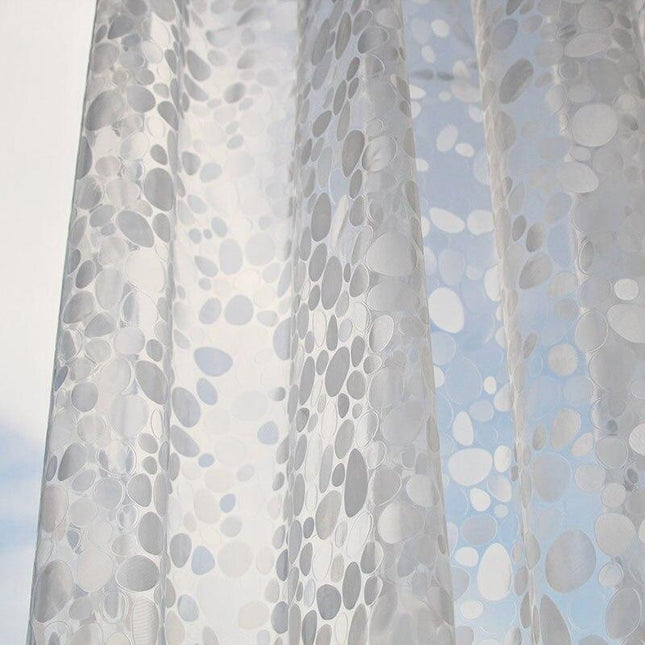 Cortina de ducha transparente de PVC