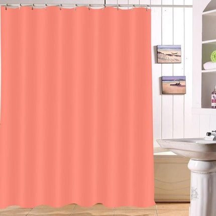 Cortina de ducha lisa color salmón