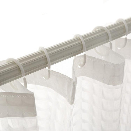 Cortina de ducha transparente y gruesa