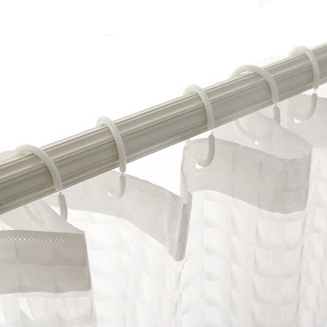 Cortina de ducha transparente y gruesa