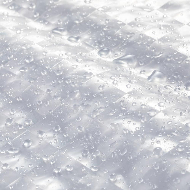 Cortina de ducha transparente con relieve